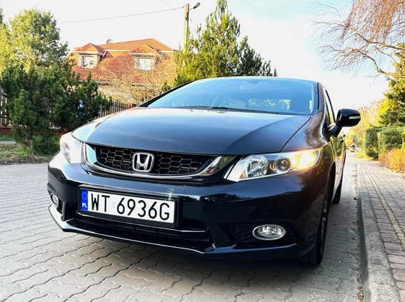 Honda Civic cena 46900 przebieg: 49835, rok produkcji 2016 z Warszawa małe 497